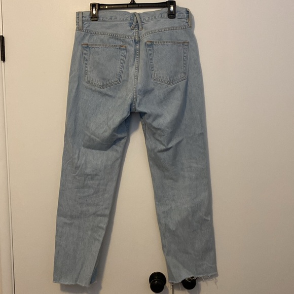 SLVRLAKE Hero High Waist Raw Hem Slim Straight Leg Jeans (Free and Easy) - Picture 5 of 10